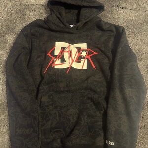 RARE VTG DC Shoes Slayer Band Men's Black Hoodie